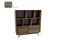 ΒΙΒΛΙΟΘΗΚΗ ΜΕ 2 ΣΥΡΟΜΕΝΑ ΠΟΡΤΑΚΙΑ