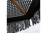 ΟΜΠΡΕΛΑ ΞΥΛΙΝΗ ΠΛΕΚΤΟ ΜΑΚΡΑΜΕ ΜΑΥΡΟ