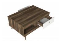 ΤΡΑΠΕΖΑΚΙ ΣΑΛΟΝΙΟΥ ΚΑΡΥΔΙ - ΛΕΥΚΟ