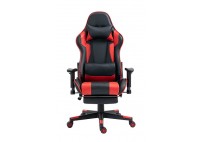 ΠΟΛΥΘΡΟΝΑ ΓΡΑΦΕΙΟΥ GAMING ΔΕΡΜΑΤΙΝΗ ΜΑΥΡΗ - ΚΟΚΚΙΝΗ PU