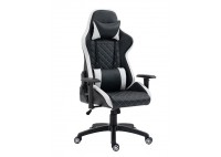 ΠΟΛΥΘΡΟΝΑ ΓΡΑΦΕΙΟΥ GAMING ΔΕΡΜΑΤΙΝΗ ΜΑΥΡΗ - ΑΣΠΡΗ PU