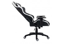 ΠΟΛΥΘΡΟΝΑ ΓΡΑΦΕΙΟΥ GAMING ΔΕΡΜΑΤΙΝΗ ΜΑΥΡΗ - ΑΣΠΡΗ PU