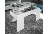 ΤΡΑΠΕΖΑΚΙ ΣΑΛΟΝΙΟΥ CEMENT - ΛΕΥΚΟ ΜΕ ΣΕΡΒΙΤΟΡΟ