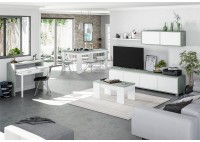 ΤΡΑΠΕΖΑΚΙ ΣΑΛΟΝΙΟΥ CEMENT - ΛΕΥΚΟ ΜΕ ΣΕΡΒΙΤΟΡΟ