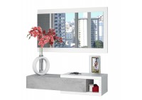 ΕΠΙΠΛΟ ΕΙΣΟΔΟΥ CEMENT - ΛΕΥΚΟ ΜΕ ΚΑΘΡΕΠΤΗ