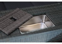 ΣΑΛΟΝΙ ΣΕΤ ALU - WICKER ΣΚΟΥΡΟ ΓΚΡΙ ΜΕ ΜΑΞΙΛΑΡΙΑ ΑΝΘΡΑΚΙ