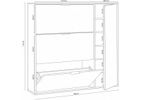 ΠΑΠΟΥΤΣΟΘΗΚΗ SONOMA - ΛΕΥΚΗ