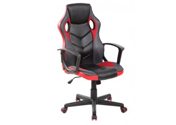 ΠΟΛΥΘΡΟΝΑ ΓΡΑΦΕΙΟΥ ΔΕΡΜΑΤΙΝΗ ΜΑΥΡΗ - ΚΟΚΚΙΝΗ PU