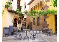 ΤΡΑΠΕΖΙ ΠΤΥΣΣΟΜΕΝΟ ΠΟΛΥΠΡΟΠΥΛΕΝΙΟΥ DARK GREY