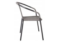 ΠΟΛΥΘΡΟΝΑ ΜΕΤΑΛΛΙΚΗ ΑΝΘΡΑΚΙ - WICKER MIXED GREY