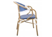 ΠΟΛΥΘΡΟΝΑ ΑΛΟΥΜΙΝΙΟΥ ΦΥΣΙΚΟ - WICKER ΑΣΠΡΟ - ΜΠΛΕ