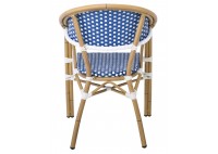 ΠΟΛΥΘΡΟΝΑ ΑΛΟΥΜΙΝΙΟΥ ΦΥΣΙΚΟ - WICKER ΑΣΠΡΟ - ΜΠΛΕ