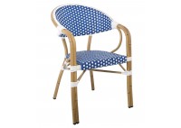 ΠΟΛΥΘΡΟΝΑ ΑΛΟΥΜΙΝΙΟΥ ΦΥΣΙΚΟ - WICKER ΑΣΠΡΟ - ΜΠΛΕ