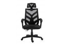 ΠΟΛΥΘΡΟΝΑ ΓΡΑΦΕΙΟΥ ΥΦΑΣΜΑ MESH ΜΑΥΡΟ