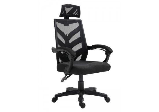 ΠΟΛΥΘΡΟΝΑ ΓΡΑΦΕΙΟΥ ΥΦΑΣΜΑ MESH ΜΑΥΡΟ