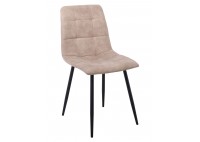 ΚΑΡΕΚΛΑ ΤΡΑΠΕΖΑΡΙΑΣ ΜΕΤΑΛΛΙΚΗ ΜΑΥΡΗ - ΥΦΑΣΜΑ SUEDE ΜΠΕΖ