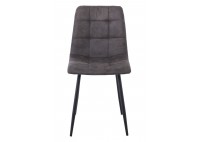 ΚΑΡΕΚΛΑ ΤΡΑΠΕΖΑΡΙΑΣ ΜΕΤΑΛΛΙΚΗ ΜΑΥΡΗ - ΥΦΑΣΜΑ SUEDE ΑΝΘΡΑΚΙ