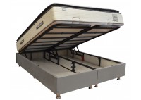 ΥΠΟΣΤΡΩΜΑ - ΒΑΣΗ ΚΡΕΒΑΤΙΟΥ ΜΕ ΑΠΟΘΗΚΕΥΤΙΚΟ ΧΩΡΟ ΥΦΑΣΜΑ ΓΚΡΙ ΓΙΑ ΣΤΡΩΜΑ 140Χ200