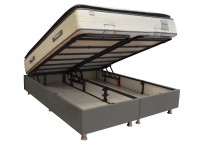 ΥΠΟΣΤΡΩΜΑ - ΒΑΣΗ ΚΡΕΒΑΤΙΟΥ ΜΕ ΑΠΟΘΗΚΕΥΤΙΚΟ ΧΩΡΟ ΥΦΑΣΜΑ ΓΚΡΙ ΓΙΑ ΣΤΡΩΜΑ 160Χ200