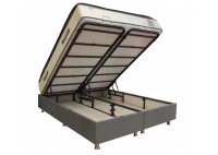 ΥΠΟΣΤΡΩΜΑ - ΒΑΣΗ ΚΡΕΒΑΤΙΟΥ ΜΕ ΑΠΟΘΗΚΕΥΤΙΚΟ ΧΩΡΟ ΥΦΑΣΜΑ ΓΚΡΙ ΓΙΑ ΣΤΡΩΜΑ 160Χ200