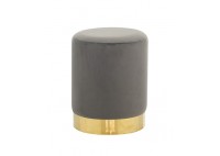 ΣΚΑΜΠΩ ΧΡΥΣΟ - ΥΦΑΣΜΑ VELVET ΓΚΡΙ