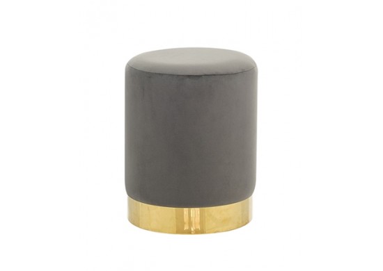 ΣΚΑΜΠΩ ΧΡΥΣΟ - ΥΦΑΣΜΑ VELVET ΓΚΡΙ