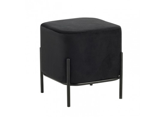 ΣΚΑΜΠΩ ΥΦΑΣΜΑ VELVET ΜΑΥΡΟ ΜΕ ΜΕΤΑΛΛΙΚΟ ΣΚΕΛΕΤΟ