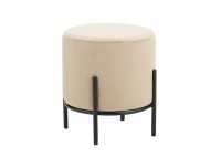 ΣΚΑΜΠΩ ΥΦΑΣΜΑ VELVET ΜΠΕΖ ΜΕ ΜΕΤΑΛΛΙΚΟ ΣΚΕΛΕΤΟ