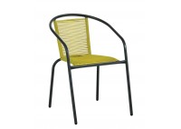 ΠΟΛΥΘΡΟΝΑ  ΜΕΤΑΛΛΙΚΗ ΜΑΥΡΗ - ΚΟΡΔΟΝΙ PE ΚΙΤΡΙΝΟ