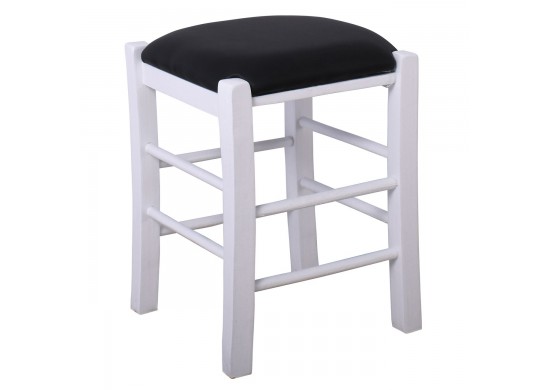 ΣΚΑΜΠΩ ΞΥΛΙΝΟ ΒΟΗΘΗΤΙΚΟ ΛΑΚΑ ΑΣΠΡΟ ΜΕ ΚΑΘΙΣΜΑ ΔΕΡΜΑΤΙΝΗ ΜΑΥΡΗ PU