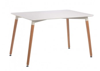 ΤΡΑΠΕΖΙ ΛΕΥΚΟ ΜΕ ΞΥΛΙΝΑ ΠΟΔΙΑ