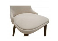 ΚΑΡΕΚΛΑ ΞΥΛΙΝΗ ΟΞΙΑ WENGE ΜΕ ΥΦΑΣΜΑ ΚΡΕΜ