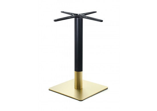 ΒΑΣΗ ΤΡΑΠΕΖΙΟΥ BAR GOLD INOX - ΜΑΥΡΗ