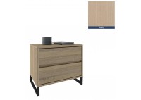 ΚΟΜΟΔΙΝΟ ΞΥΛΙΝΟ ΜΕ 2 ΣΥΡΤΑΡΙΑ ΚΑΙ ΜΕΤΑΛΛΙΚΑ ΠΟΔΙΑ