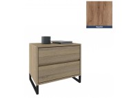 ΚΟΜΟΔΙΝΟ ΞΥΛΙΝΟ ΜΕ 2 ΣΥΡΤΑΡΙΑ ΚΑΙ ΜΕΤΑΛΛΙΚΑ ΠΟΔΙΑ