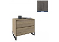 ΚΟΜΟΔΙΝΟ ΞΥΛΙΝΟ ΜΕ 2 ΣΥΡΤΑΡΙΑ ΚΑΙ ΜΕΤΑΛΛΙΚΑ ΠΟΔΙΑ