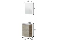 ΣΕΤ ΕΠΙΠΛΟ ΜΠΑΝΙΟΥ ΑΠΟΧΡΩΣΗ ΔΡΥΣ ALASKA ΜΕ ΝΙΠΤΗΡΑ