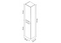 ΣΤΗΛΗ ΜΠΑΝΙΟΥ ΚΡΕΜΑΣΤΗ CEMENT