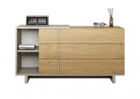 ΣΥΡΤΑΡΙΕΡΑ LIGHT OAK - CREAM BEIGE ΜΕ 3 ΣΥΡΤΑΡΙΑ