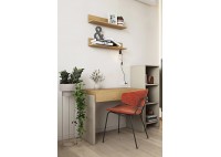 ΓΡΑΦΕΙΟ ΜΕ ΣΥΡΤΑΡΙ LIGHT OAK - CREAM BEIGE