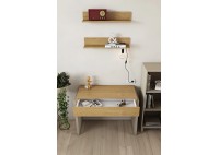 ΓΡΑΦΕΙΟ ΜΕ ΣΥΡΤΑΡΙ LIGHT OAK - CREAM BEIGE