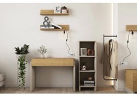 ΓΡΑΦΕΙΟ ΜΕ ΣΥΡΤΑΡΙ LIGHT OAK - CREAM BEIGE