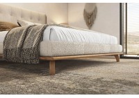 ΚΡΕΒΑΤΙ ΔΙΠΛΟ CAMEL SILK OAK - ΥΦΑΣΜΑ PEARL