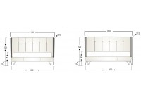 ΚΡΕΒΑΤΙ ΔΙΠΛΟ CAMEL SILK OAK - ΥΦΑΣΜΑ PEARL