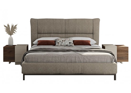 ΚΡΕΒΑΤΙ ΔΙΠΛΟ ΥΦΑΣΜΑ ΜΠΕΖ ΓΙΑ ΣΤΡΩΜΑ 160Χ200