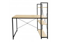 ΓΡΑΦΕΙΟ ΜΕ 4 ΡΑΦΙΑ ΜΕΤΑΛΛΙΚΟ ΜΑΥΡΟ - BEECH