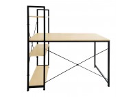 ΓΡΑΦΕΙΟ ΜΕ 4 ΡΑΦΙΑ ΜΕΤΑΛΛΙΚΟ ΜΑΥΡΟ - BEECH