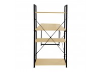 ΓΡΑΦΕΙΟ ΜΕ 4 ΡΑΦΙΑ ΜΕΤΑΛΛΙΚΟ ΜΑΥΡΟ - BEECH