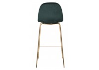 ΣΚΑΜΠΩ BAR ΥΦΑΣΜΑ VELURE FOREST GREEN ΜΕ ΒΑΣΗ ΧΡΩΜΙΟ ΧΡΥΣΟ
