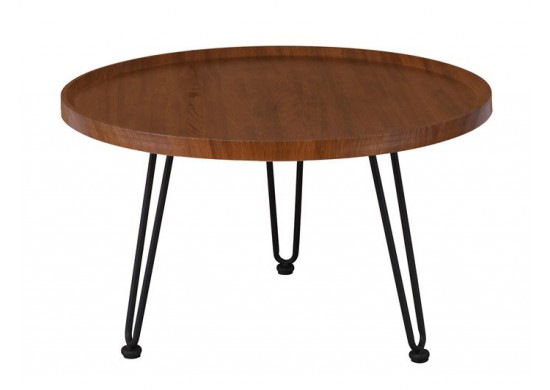 ΤΡΑΠΕΖΑΚΙ ΣΑΛΟΝΙΟΥ ΑΠΟΧΡΩΣΗ ΚΑΡΥΔΙ ΜΕ ΜΕΤΑΛΛΙΚΗ ΒΑΣΗ ΜΑΥΡΗ